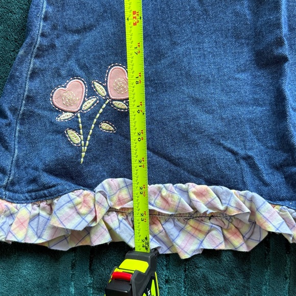 Retired American girl bitty baby travel denim dress embroidered size 6x - Picture 5 of 5